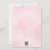 Spaanse roze bloem goedkope bruiloft uitnodigingen (Achterkant)