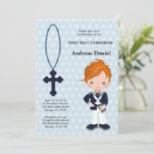 Spaanse Sailor First Community boy Kaart (Staand voorkant)