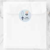 Spaanse Sailor First Community boy Ronde Sticker (Tas)