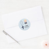 Spaanse Sailor First Community boy Ronde Sticker (Envelop)