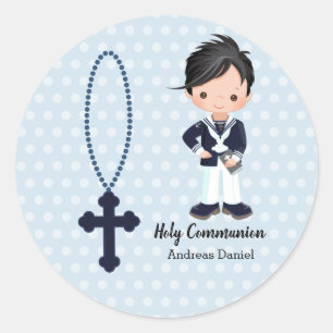 Spaanse Sailor First Community boy Ronde Sticker