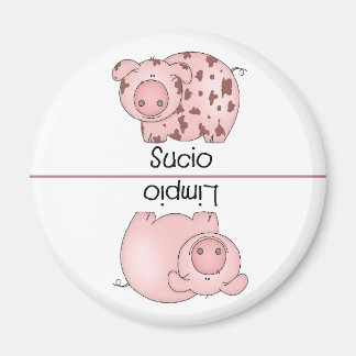 Spaanse schone vuile vaatwasser magneet