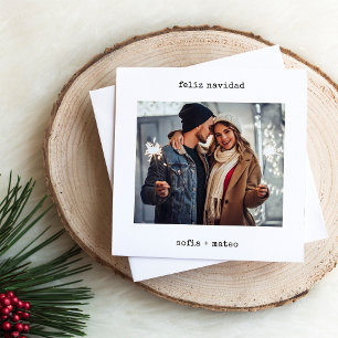 Spaanse schrijfmachine   Feliz Navidad Kerstmis Fo Feestdagenkaart