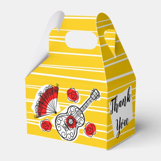 Spaanse Souvenirs Dank u gunst doos Bedankdoosjes (Achterkant)