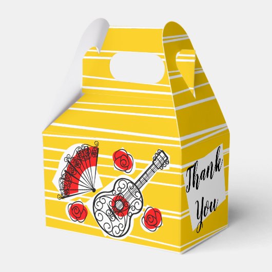 Spaanse Souvenirs Dank u gunst doos Bedankdoosjes (Voorkant Zijde)