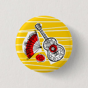 Spaanse Souvenirs Group, ronde knop Button 3,2 Cm