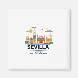 Spaanse souvenirs uit Sevilla Spanje Sevill Magneet