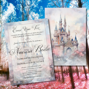 Spaanse Sprookjeskasteel Bruiloft Nuestra Boda Kaart