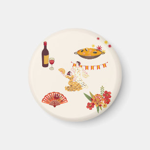 Spaanse stijl feest magneet