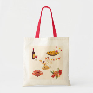 Spaanse stijl feest tote bag