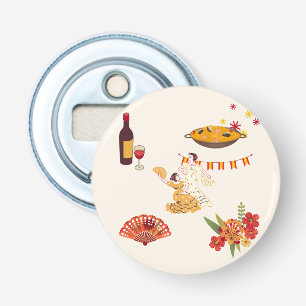 Spaanse stijl fiesta button flesopener