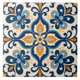 Spaanse stijl schattig patroon tegeltje