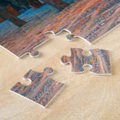 Spaanse straat Cafe Jigzaag Puzzle Legpuzzel (Zijkant)