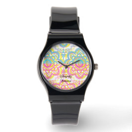 Spaanse straatkunststijl; design 2 horloge