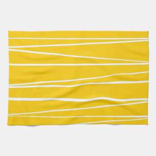 Spaanse Stripe Gele keukenhanddoek