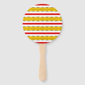 Spaanse Stripe-ventilator Handwaaier (Achterkant)