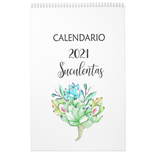 Spaanse succulente Calendario Kalender (Hoes)