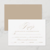 Spaanse taal Nuestra Boda Rsvp Card (Voorkant / Achterkant)