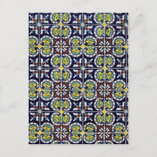 Spaanse tegel in Mexico Briefkaart