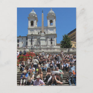 Spaanse Trappen, Rome, Italië Briefkaart