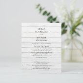 Spaanse Trouw Uitnodiging TWEE TALIG Onze Bruiloft (Staand voorkant)