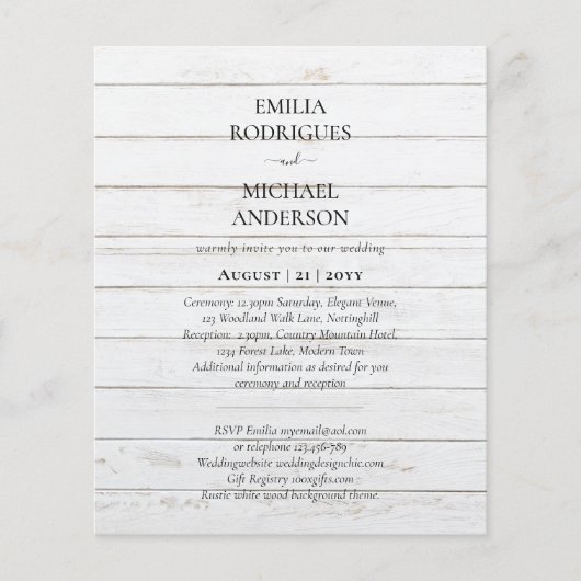 Spaanse Trouw Uitnodiging TWEE TALIG Onze Bruiloft (Voorkant)