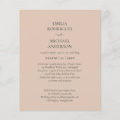 Spaanse Trouwkaarten Tweetalig Budget Bruiloft Flyer (Achterkant)