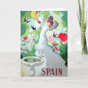 Spaanse vintage afbeelding kaart