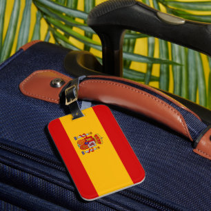 Spaanse vlag bagagelabel