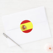 Spaanse vlag Bandera Española Ronde Stickers (Envelop)