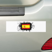 Spaanse vlag bumpersticker (Op auto)