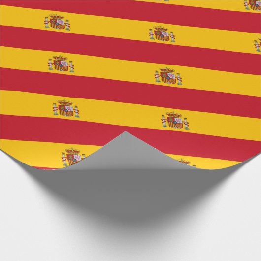 Spaanse vlag cadeaupapier (Hoek)