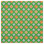 Spaanse vlag en Voetbal/mode Football Spanje Stof (Swatch)