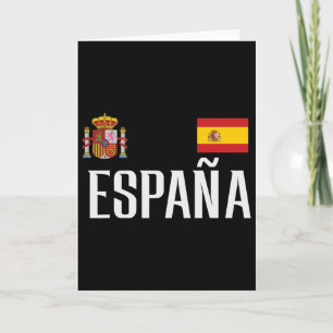 Spaanse vlag Espana Voetbal Fan Mannen Vrouwen Ki Kaart
