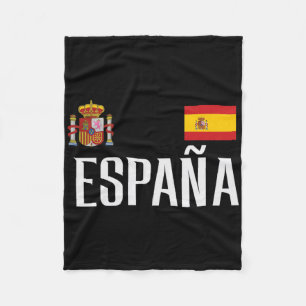 Spaanse Vlag Espana Voetbal Fan Mannen Vrouwen Kin Fleece Deken