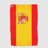 Spaanse vlag Golf Towel Golfhanddoek (Voorkant)