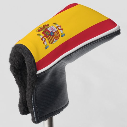 Spaanse vlag golfheadcover (3/4 voorkant)