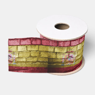 Spaanse vlag grosgrain lint