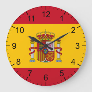 Spaanse vlag grote klok