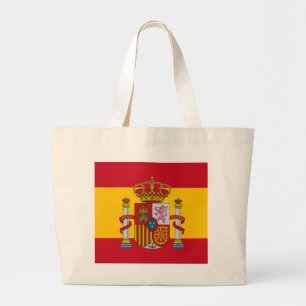 Spaanse vlag grote tote bag