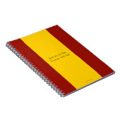 Spaanse vlag-laptop notitieboek (Rechterzijde)