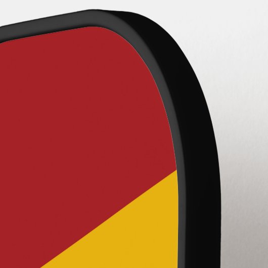 Spaanse vlag met Jouw naam Pickleball Paddle (Links Detail)