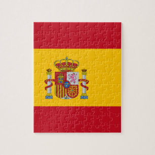 Spaanse vlag met rood hart - Spanje/sportfans Legpuzzel
