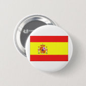 Spaanse vlag ronde button 5,7 cm (Voorkant /achterkant)