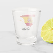 Spaanse vlag shot glas (Achterkant)