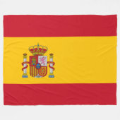 Spaanse vlag (Spanje) Fleece Deken (Voorkant (Horizontaal))