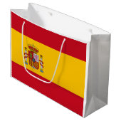Spaanse vlag (Spanje) Groot Cadeauzakje (Voorkant Gekanteld)