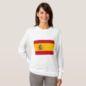 Spaanse vlag (Spanje) T-shirt (Voorkant volledig)