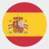 Spaanse vlag Sticker (Voorkant)
