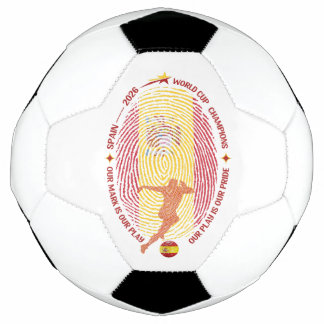 Spaanse Voetbal Vingerafdruk Kaart Kunst 2026
